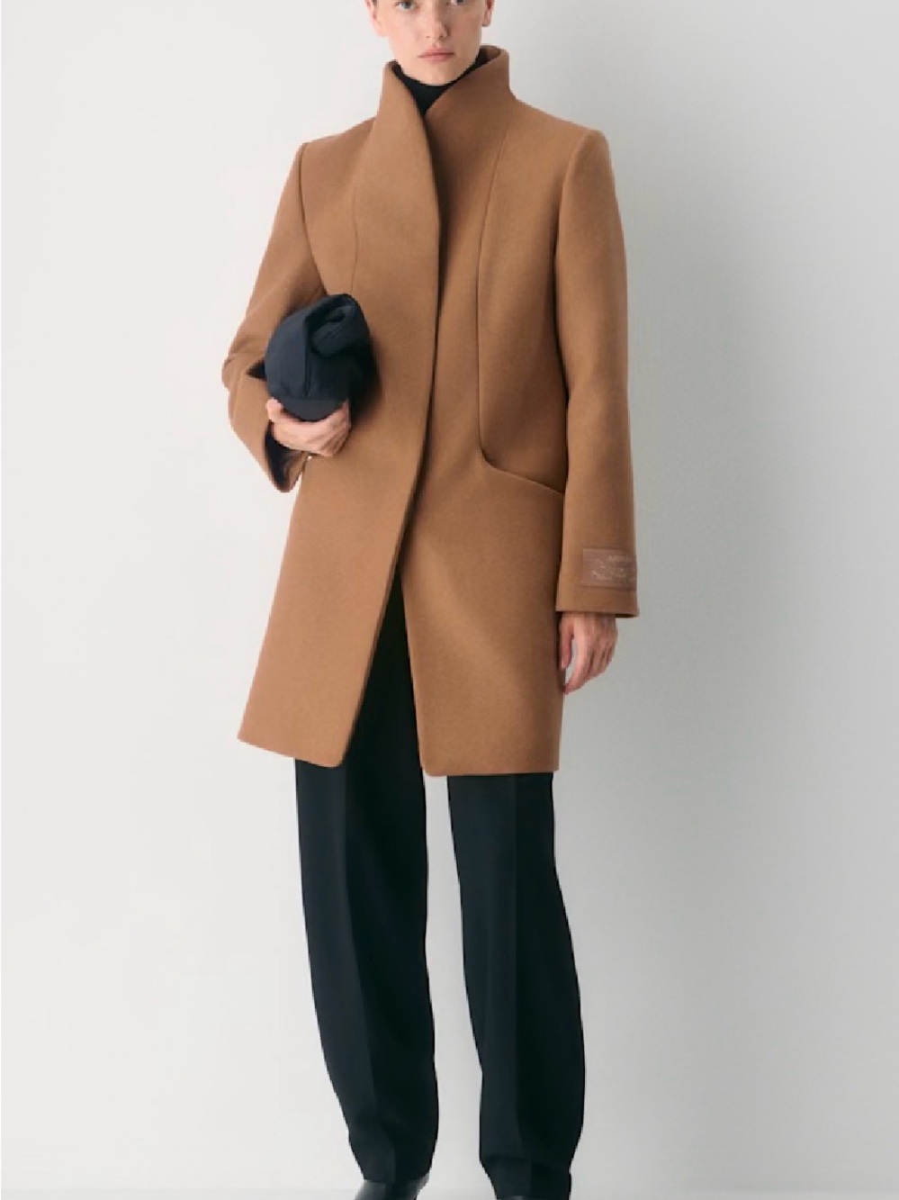 Aritzia Wool Cashmere Blend Coat - Camel